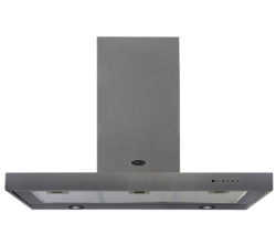 BELLING 90 DB Flat Chimney Cooker Hood - Stainless Steel